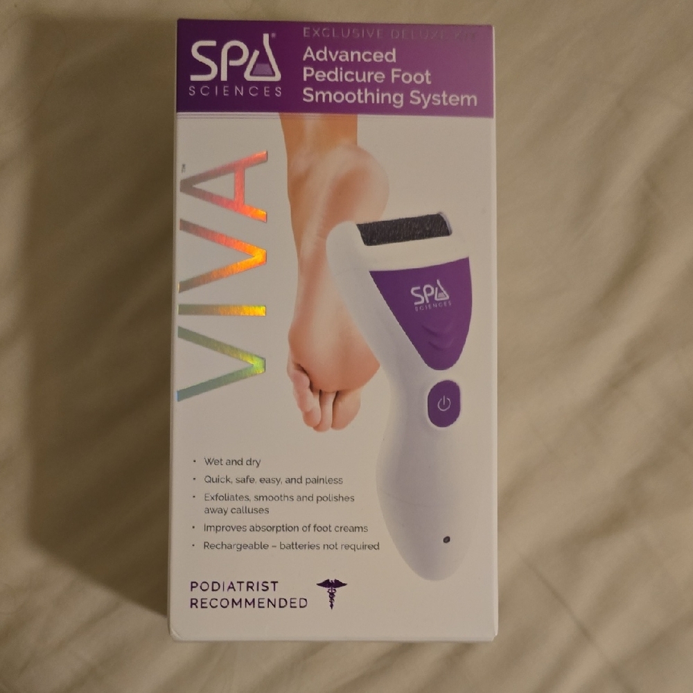 Viva Advanced Pedicure Foot Smoothing System - Purple and White